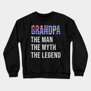 Grand Father Biot Grandpa The Man The Myth The Legend - Gift for Biot Dad With Roots From  British Indian Ocean Territory Crewneck Sweatshirt